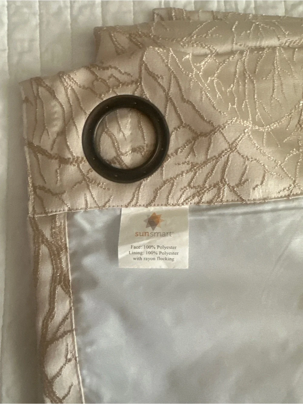 SunSmart Total Blackout Grommet Set of 2 Curtain Panel 50